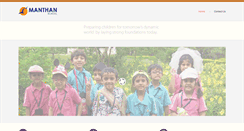 Desktop Screenshot of manthanschool.com