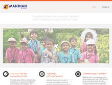 Tablet Screenshot of manthanschool.com